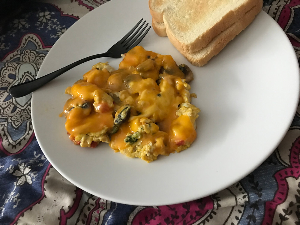Cannabis Infused Cheesy Broccoli Mushroom Pepper Scrambled Eggs Stoner Strategies