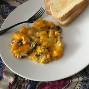 Cannabis Infused Cheesy Broccoli Mushroom Pepper Scrambled Eggs 