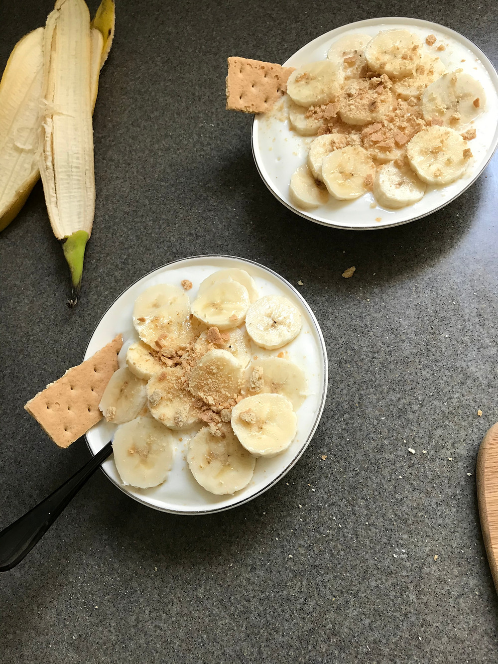 Cannabis Honey Vanilla Yogurt with Bananas and a Graham Cracker Crumble Edibles Breakfast Sweet Period Foods