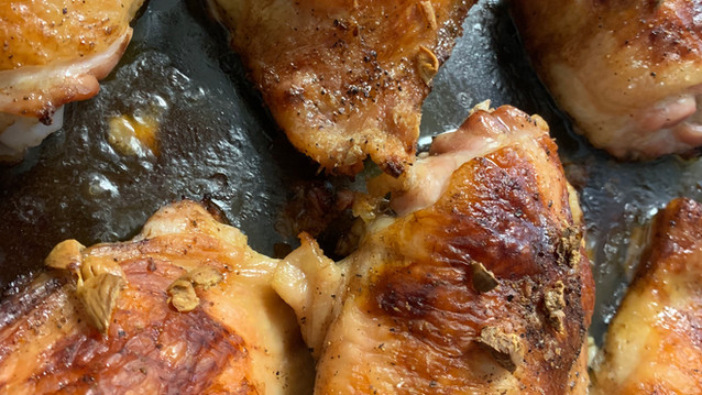 Honey Whiskey Chicken Thighs
