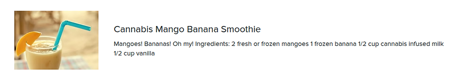 Stoner Strategies Cannabis Mango Banana Smoothie