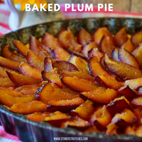 Baked Plum Pie Recipe