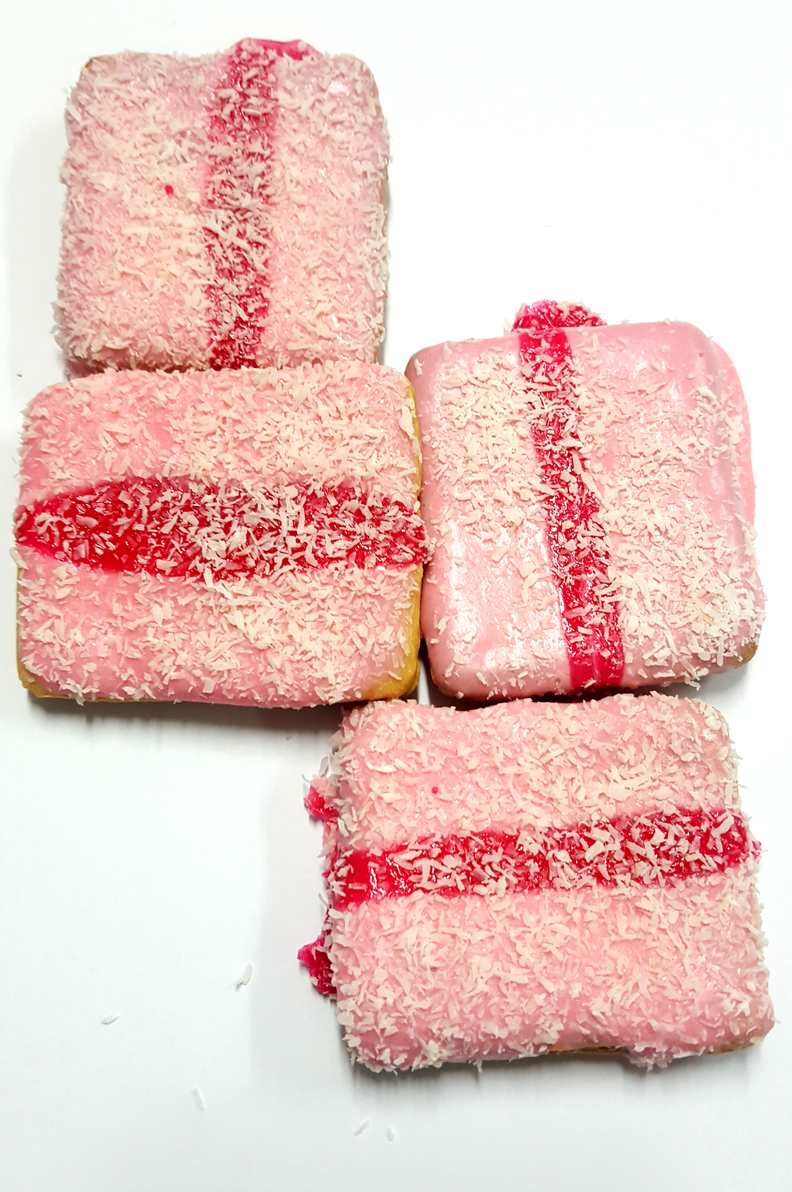 STRAWBERRY AND COCONUT STRIPE TREATS