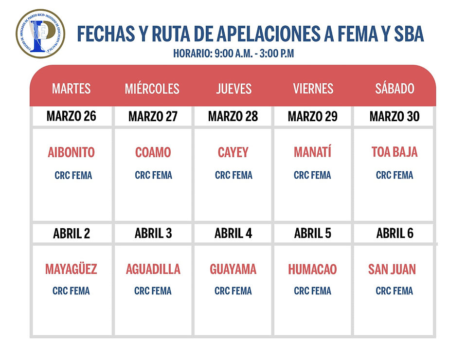 Ruta Apelaciones Enmendada-Segunda Ronda