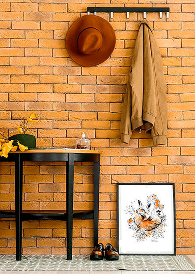 Affiche renard aquarelle