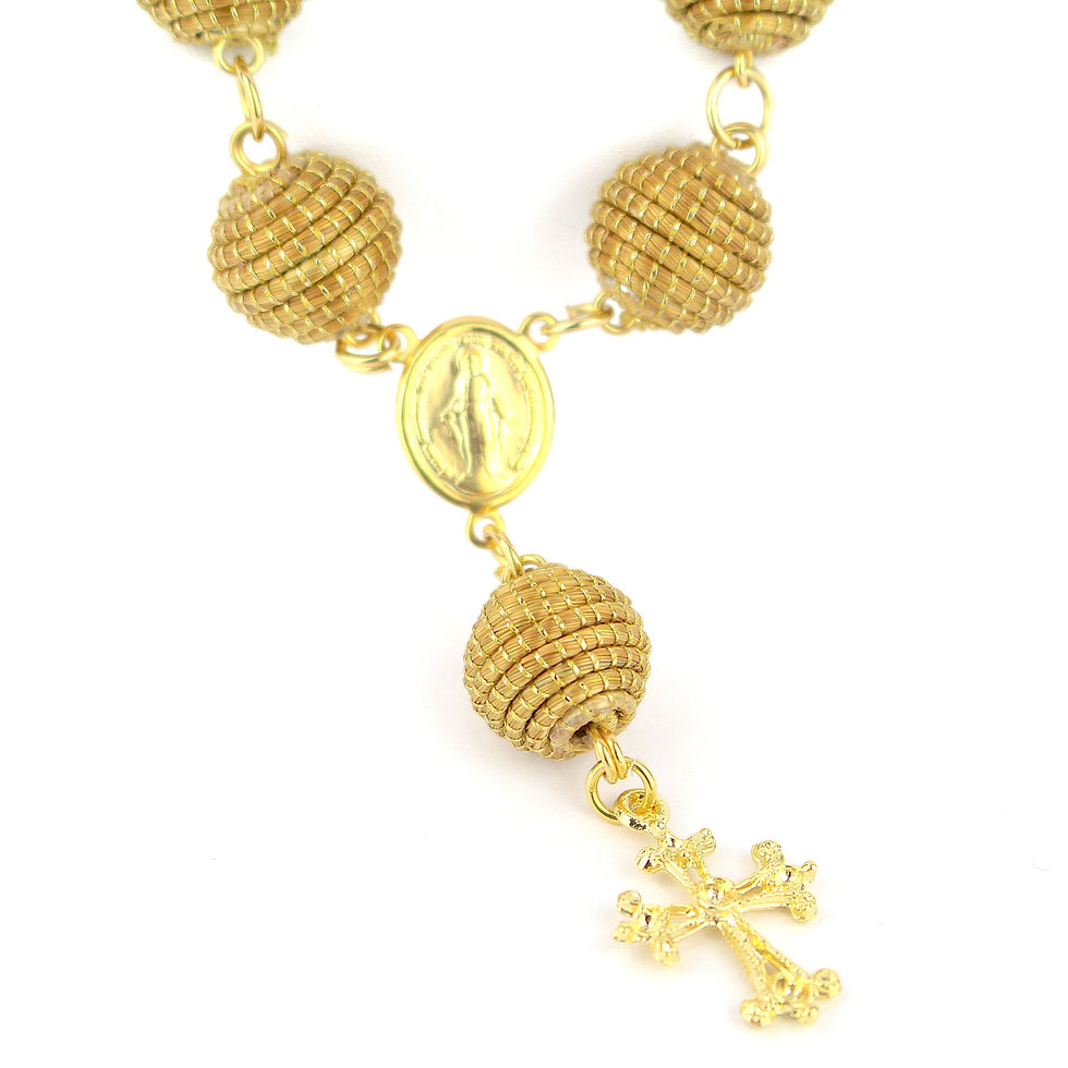 Golden Grass Rosary