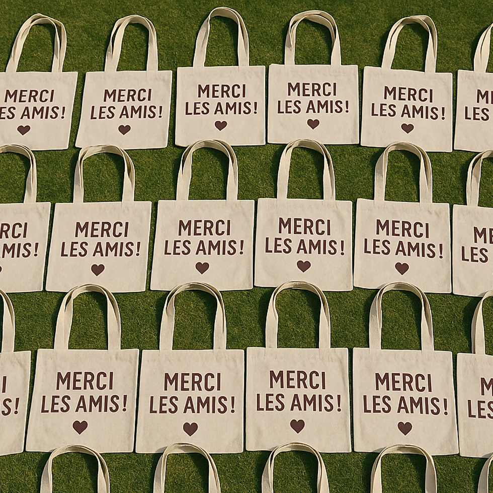 Tote bag flocage lot de 20