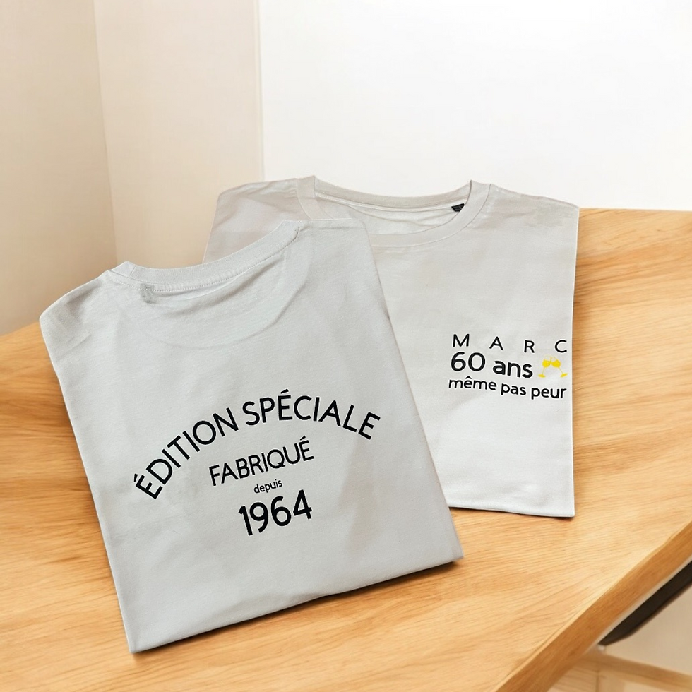 Miniature : T-shirt flocage cœur évènement
