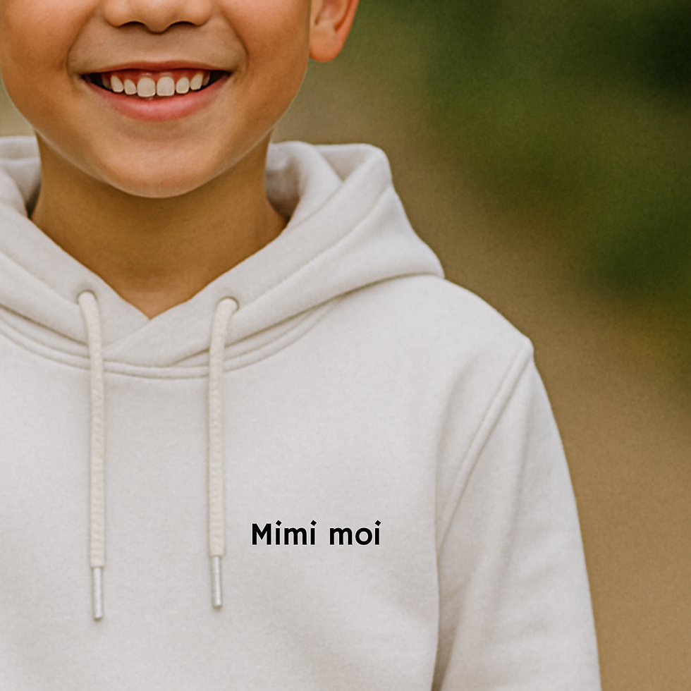 Sweat-shirt flocage coeur enfant