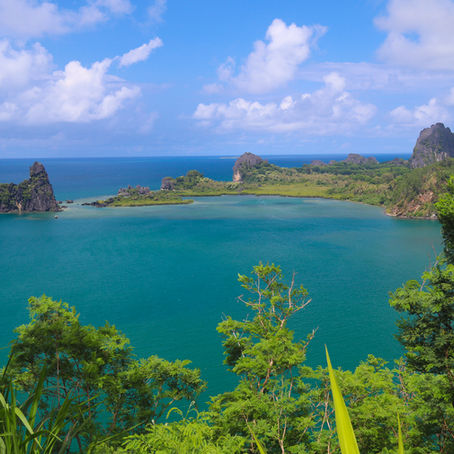 Looking over the bay of Heinghene New Caledonia