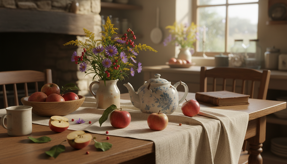 When Summer Ghosts Out: A Cottagecore September with Tea, Tangles, and Mild Panic