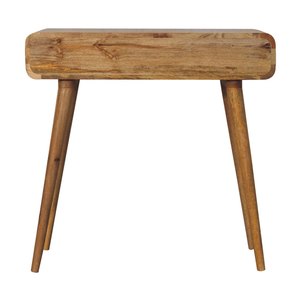 Thumbnail: Oak-ish Curved Hallway Table