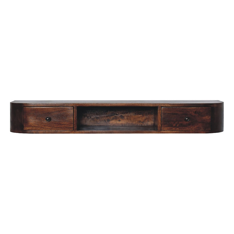 Thumbnail: Lunar 2 Drawer Wall Mounted Console