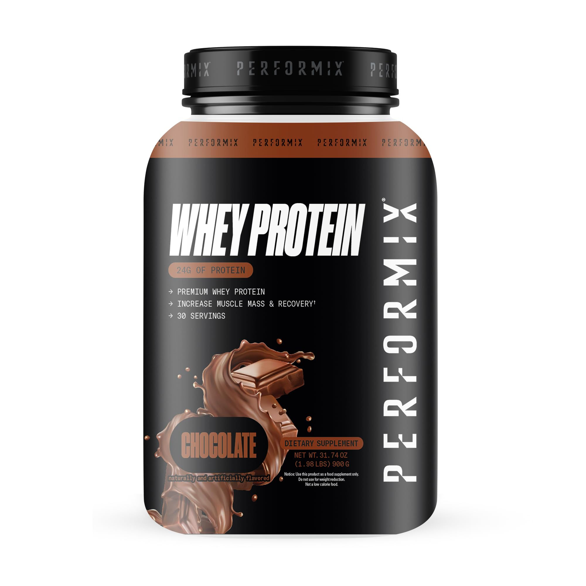 PERFORMIX - Whey Protein Isolate Blend - 24g of Protein - Chocolate