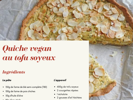 Quiche vegan au tofu soyeux