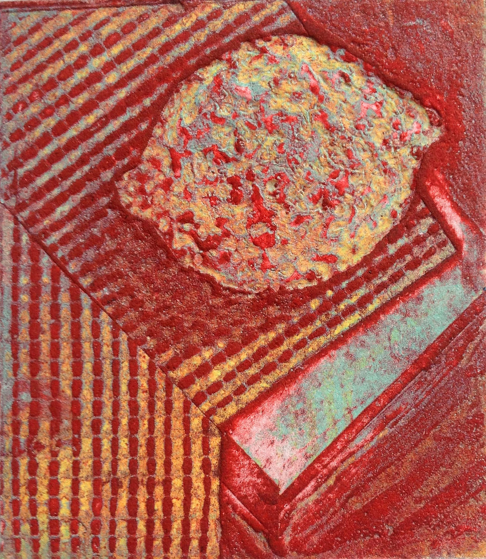 Collagraph Print lemon