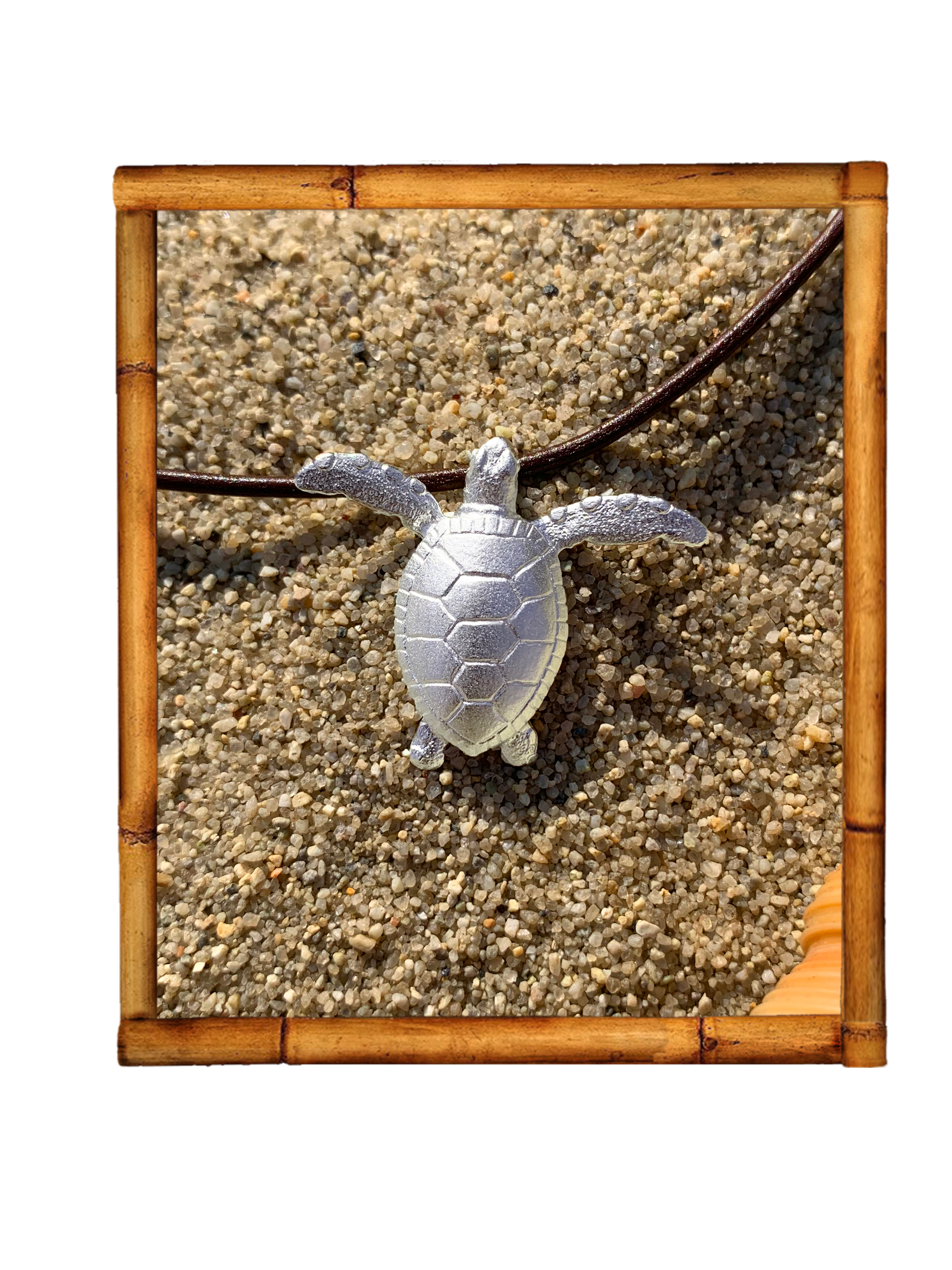 Sea Turtle Silver Pendant