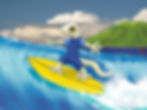 Surfing Gecko