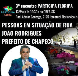 Terceiro Encontro do PARTICIPA FLORIPA: 13 de Maio!