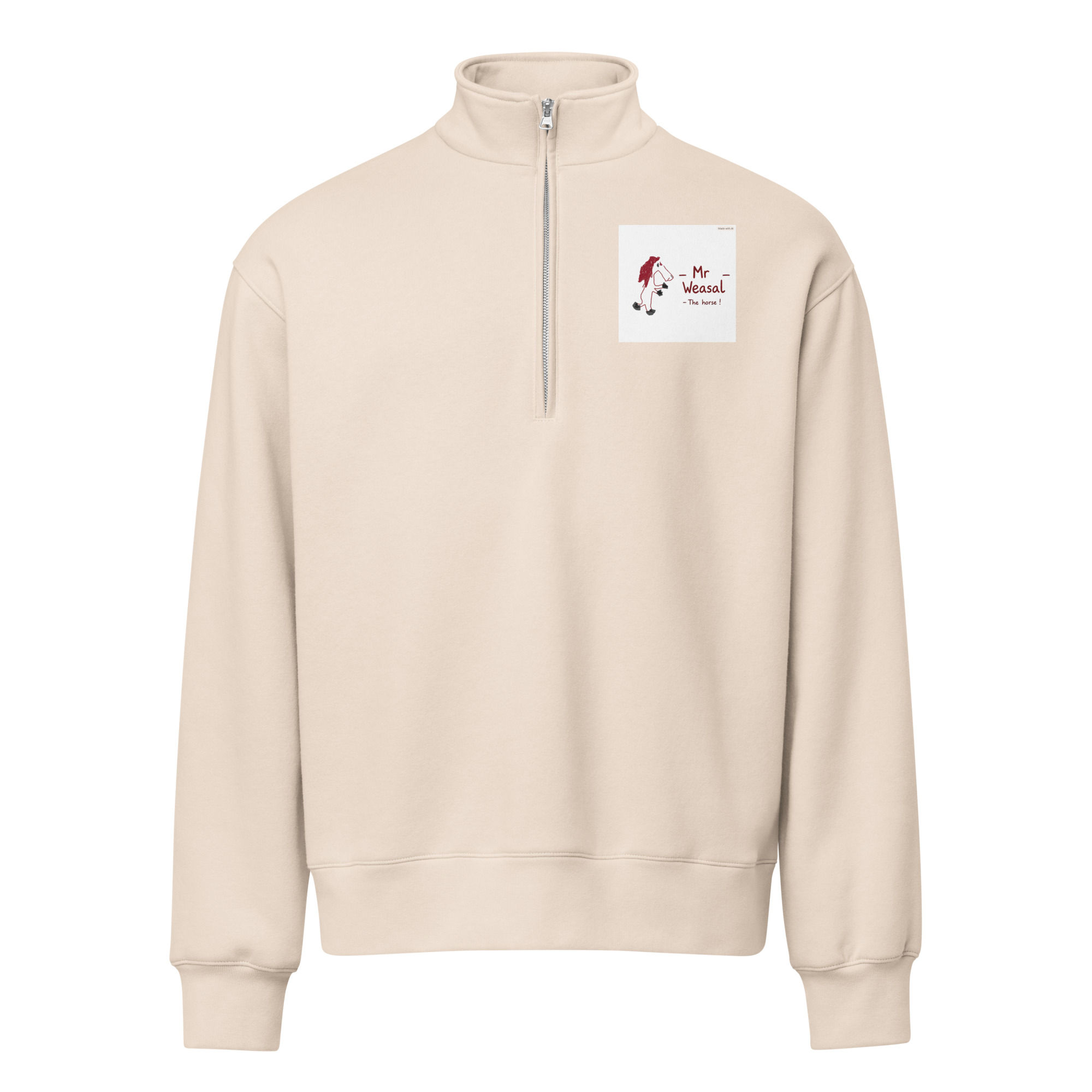Unisex half-zip pullover