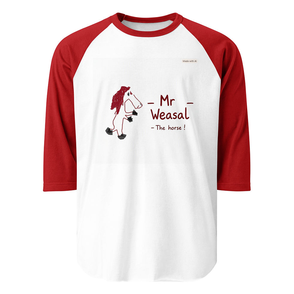 Thumbnail: 3/4 sleeve raglan shirt