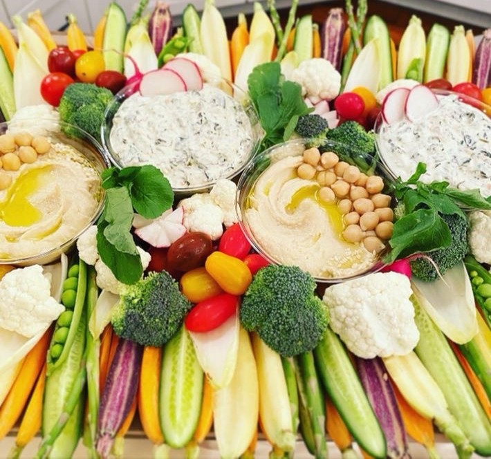 Arranged Food and Objects