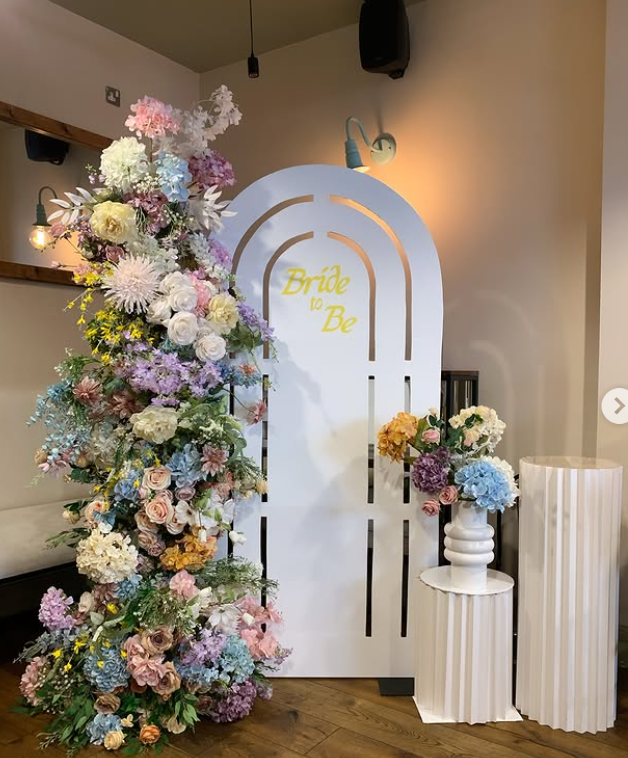 Floral Bridal Shower Display