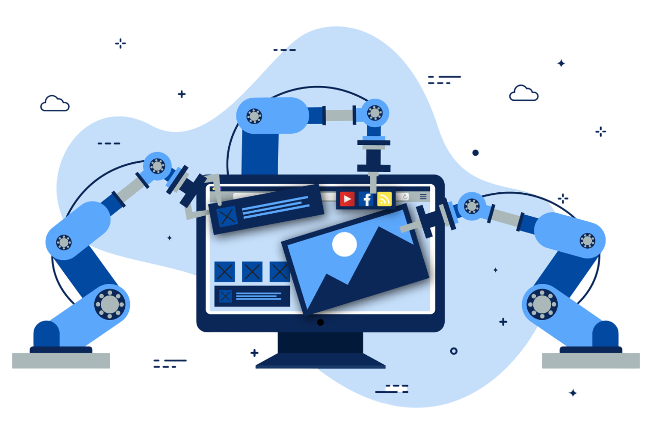 Web development illustration
