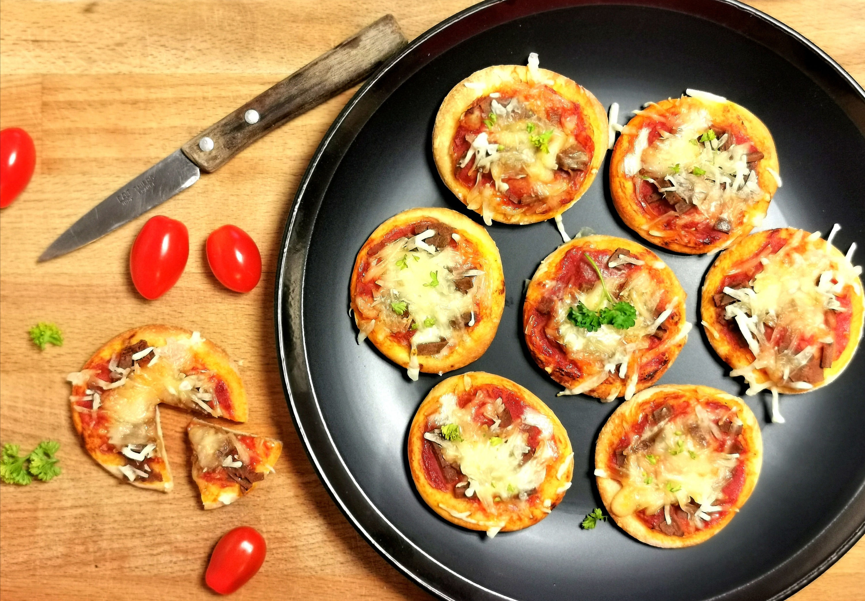 Minis pizza goût jambon fromage x 10