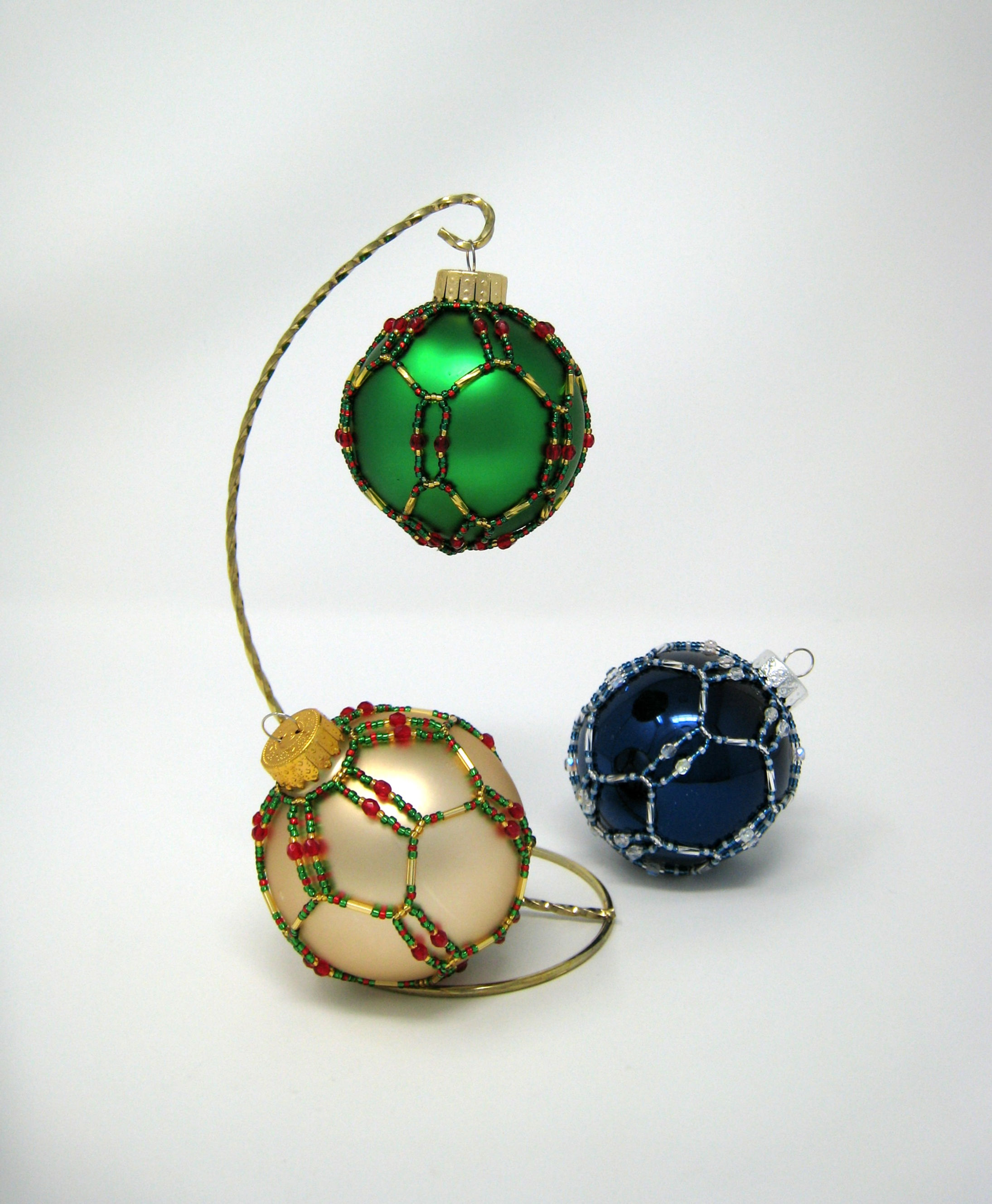 Large Hexagon Netted Ornament - Various Colors