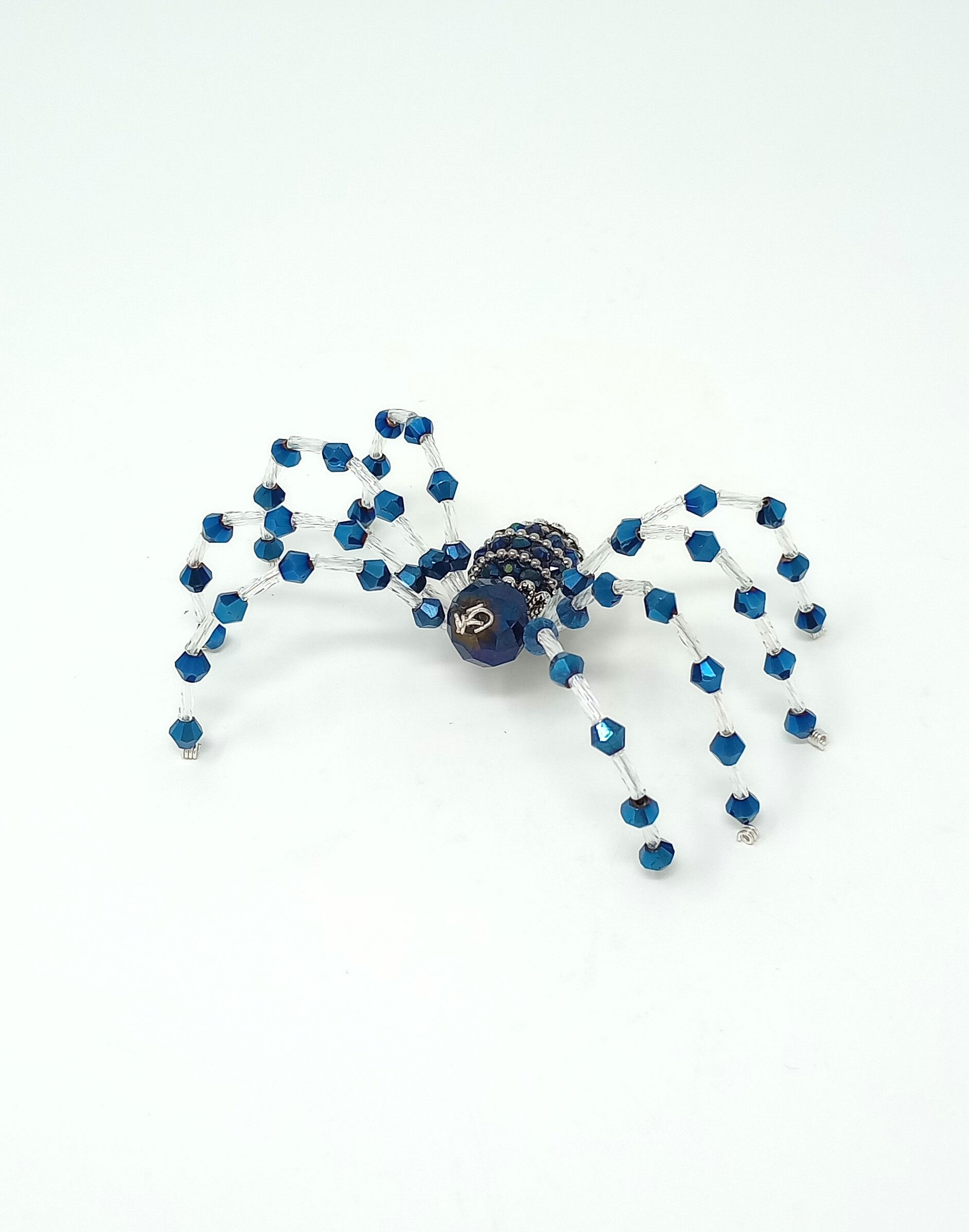 Beaded Spider - Dark Blue