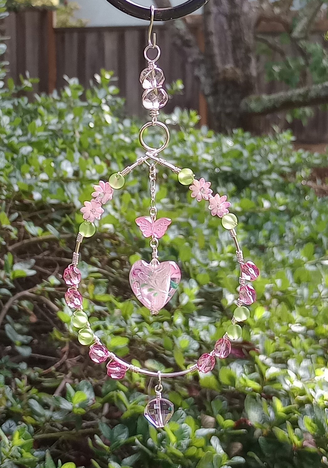 Floral Lampwork Suncatcher