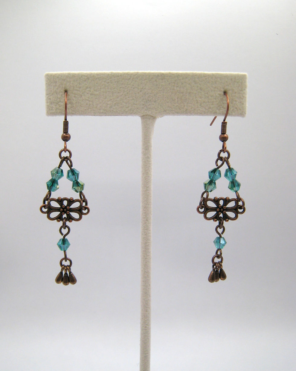 Thumbnail: Aqua Quartz Teardrop Jewelry Set