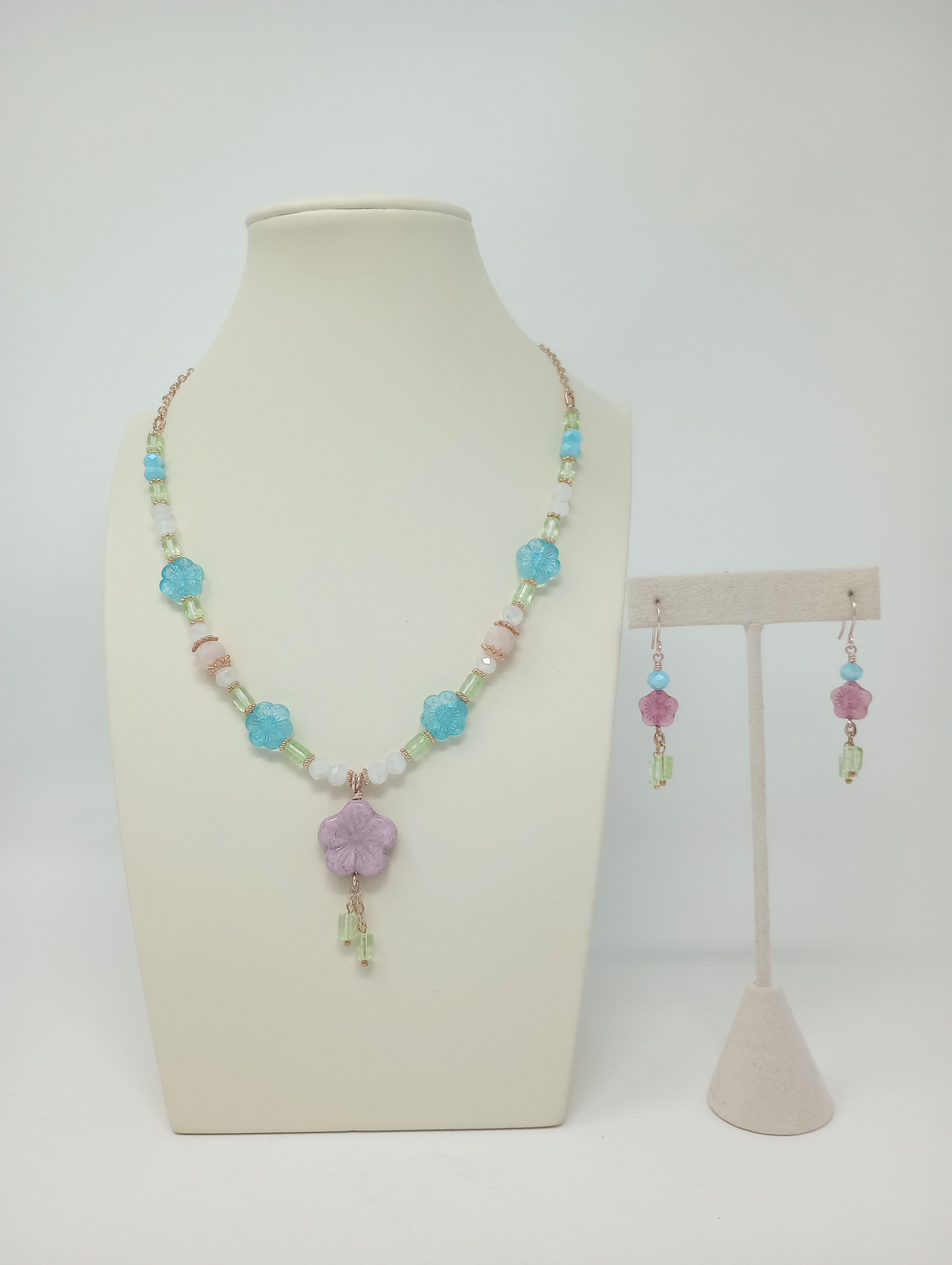 Floral Pastel Jewelry Set