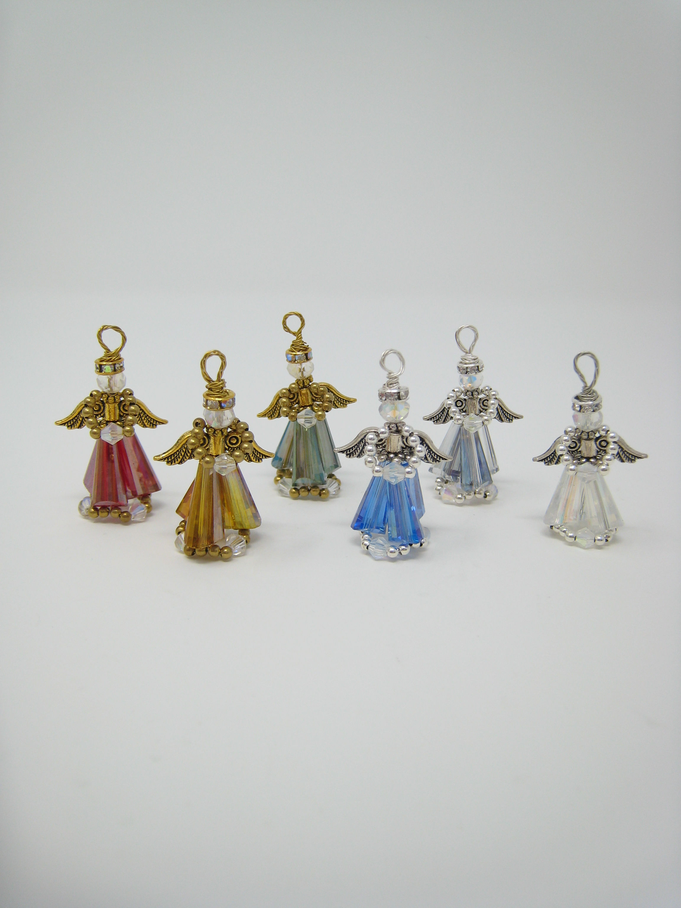 Mini Crystal Angel Ornaments