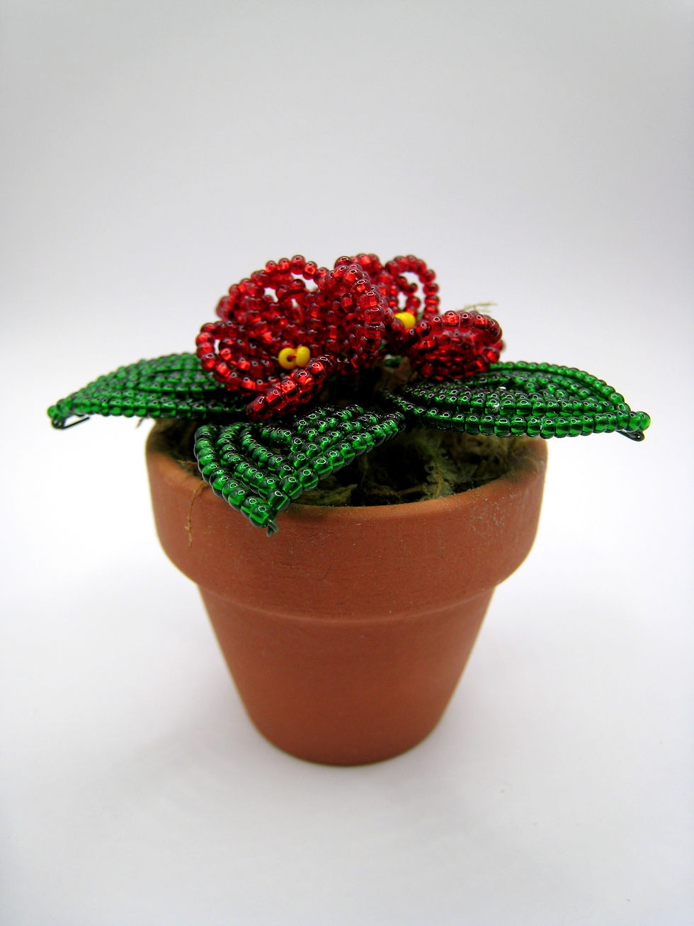 Thumbnail: French Beaded Miniature Violet