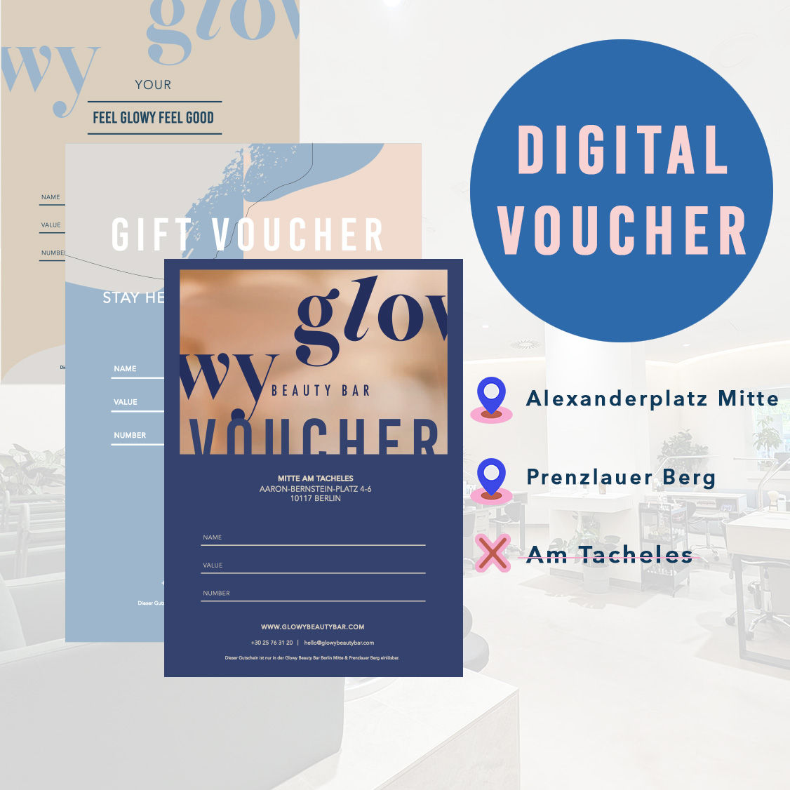 PRENZLAUER BERG / MITTE ALEXANDERPLATZ Glowy Gutschein