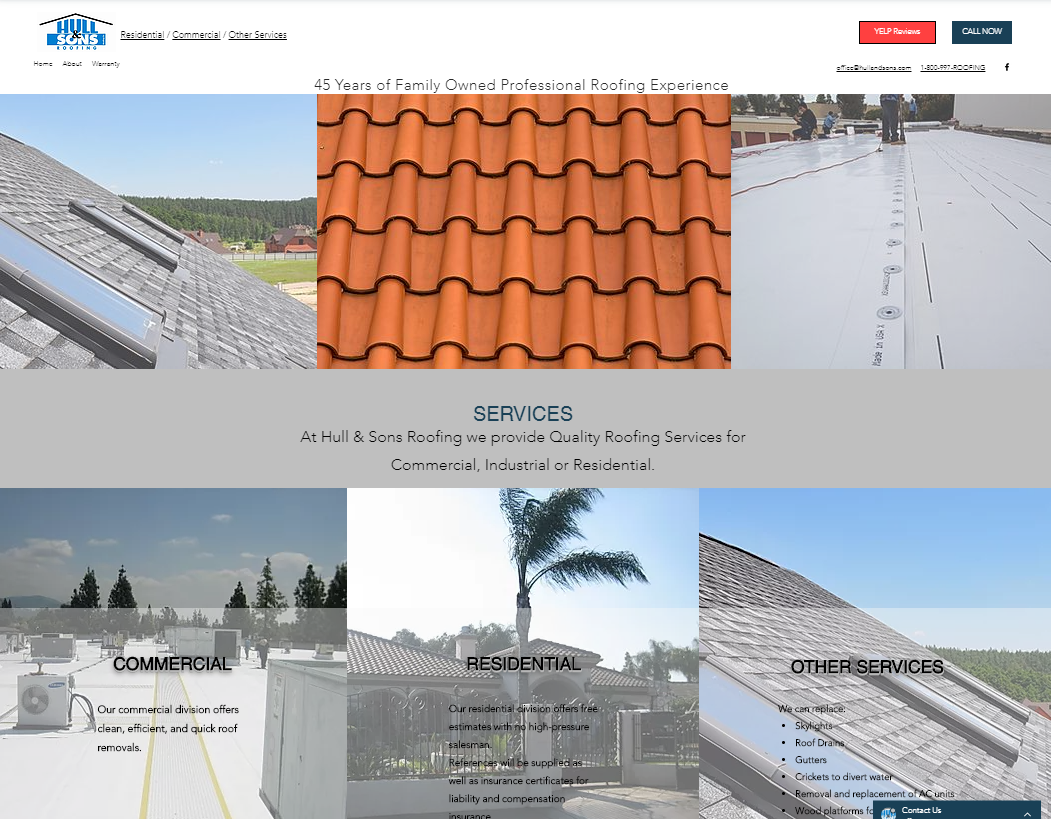 Residential & Commercial Roofing Hull and Sons Roofing in Southern