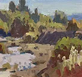 Ray Roberts, Live Interactive Plein Air Demo (LPAD) #2 Recording in the Field - Learn to paint foliage