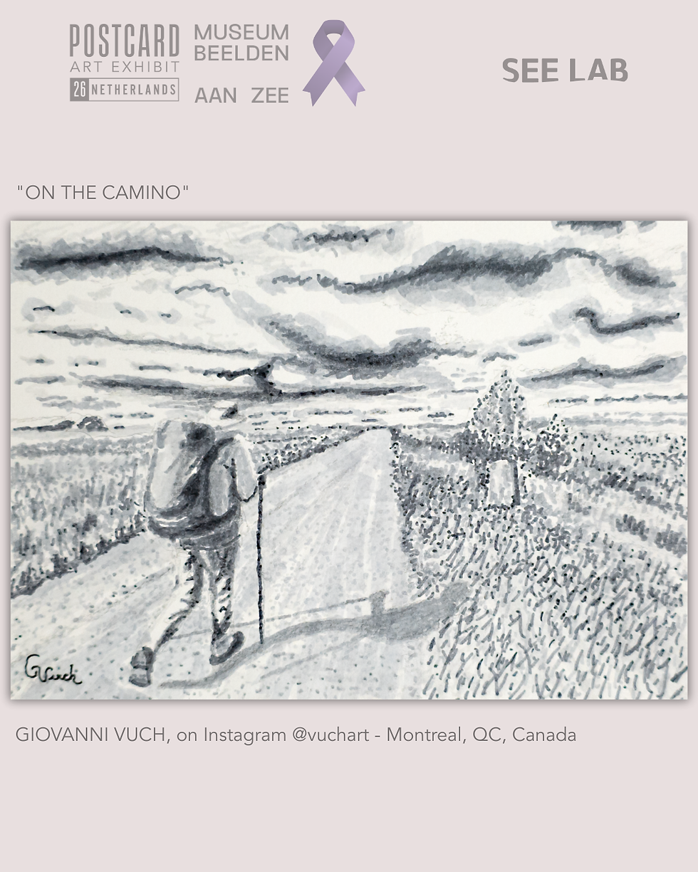 Thumbnail: Giovanni Vuch, "On the Camino" - Postcard Art