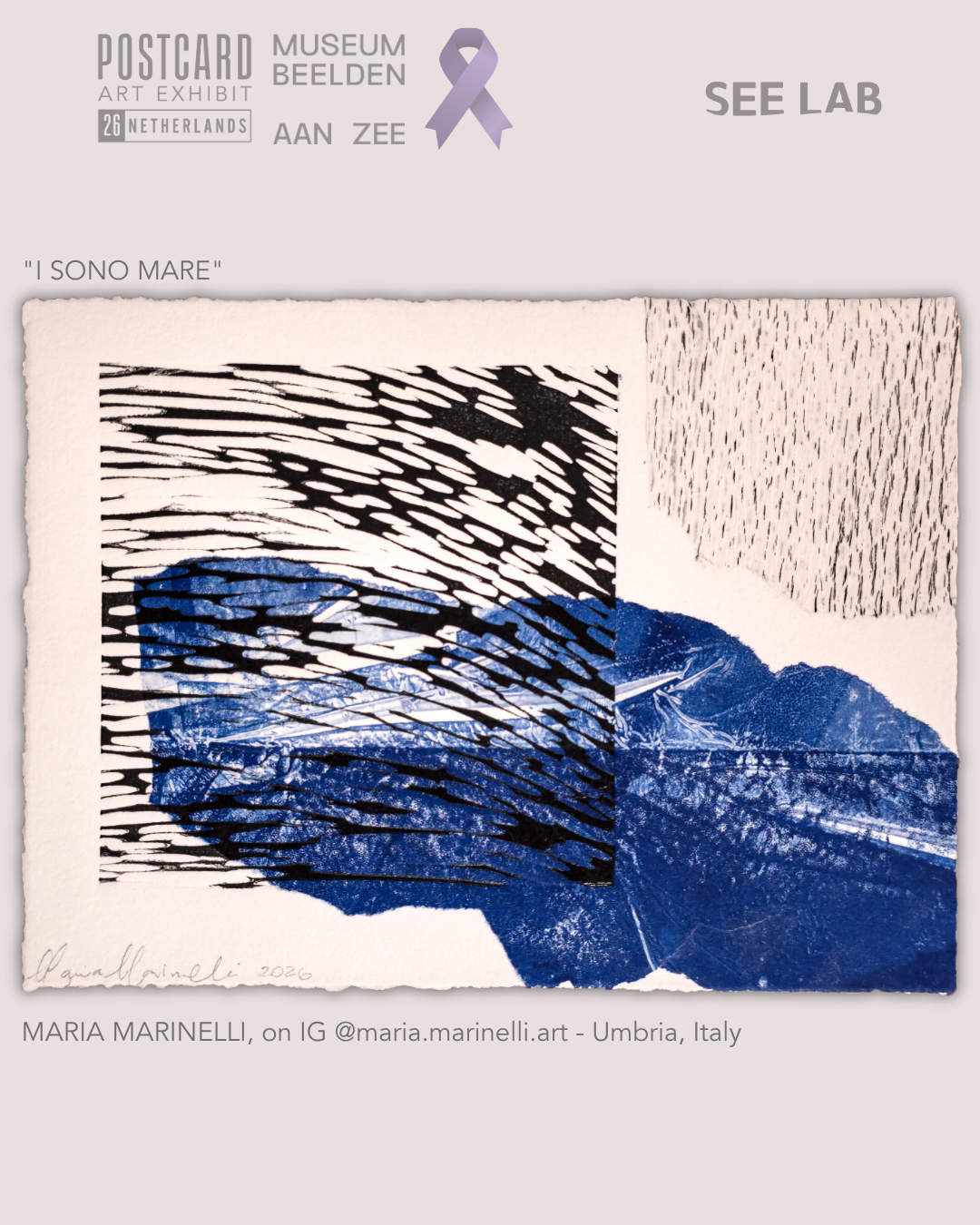 Maria Marinelli, "I Sono Mare" - Postcard Art