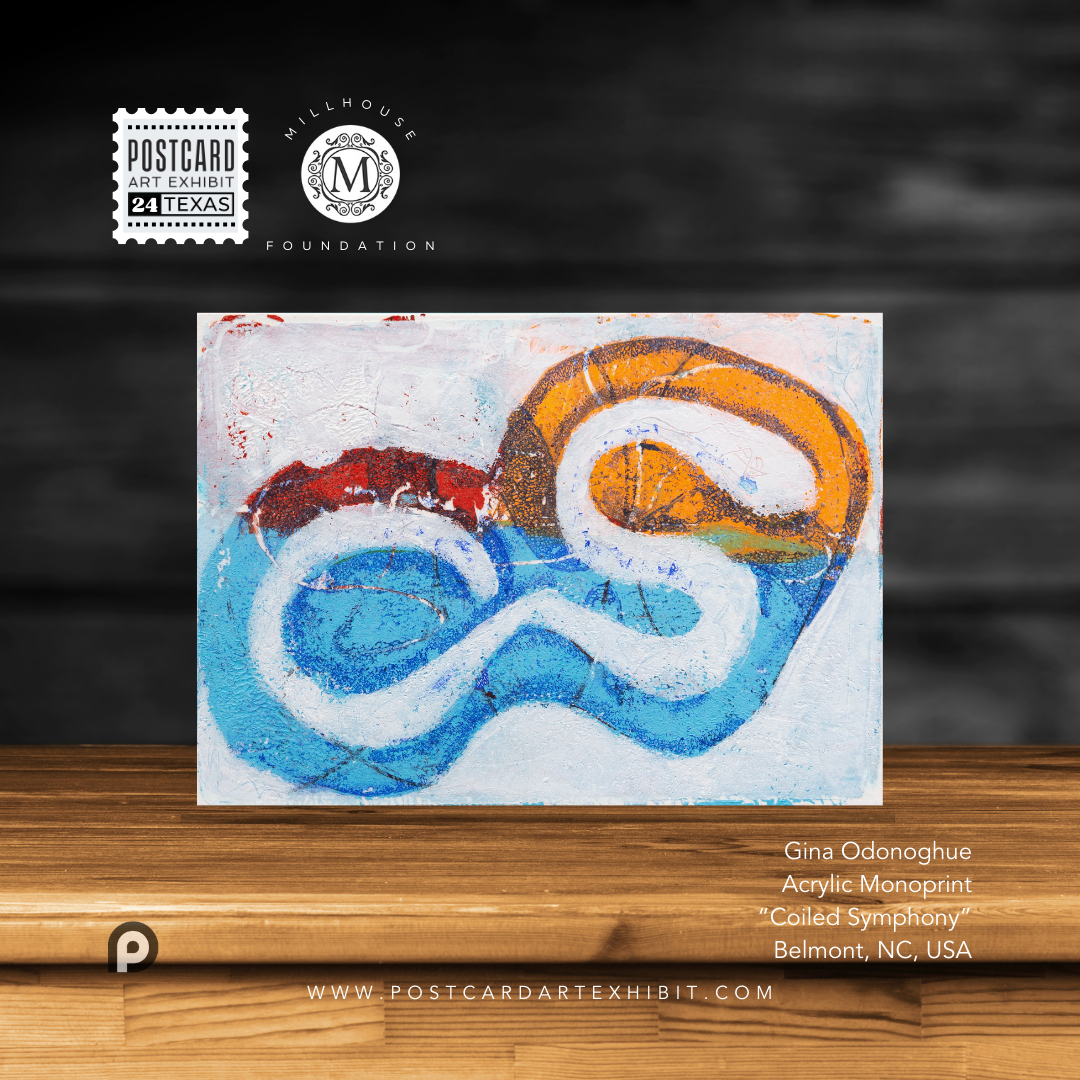 Gina Odonoghue, "Coiled Symphony" - Postcard Art