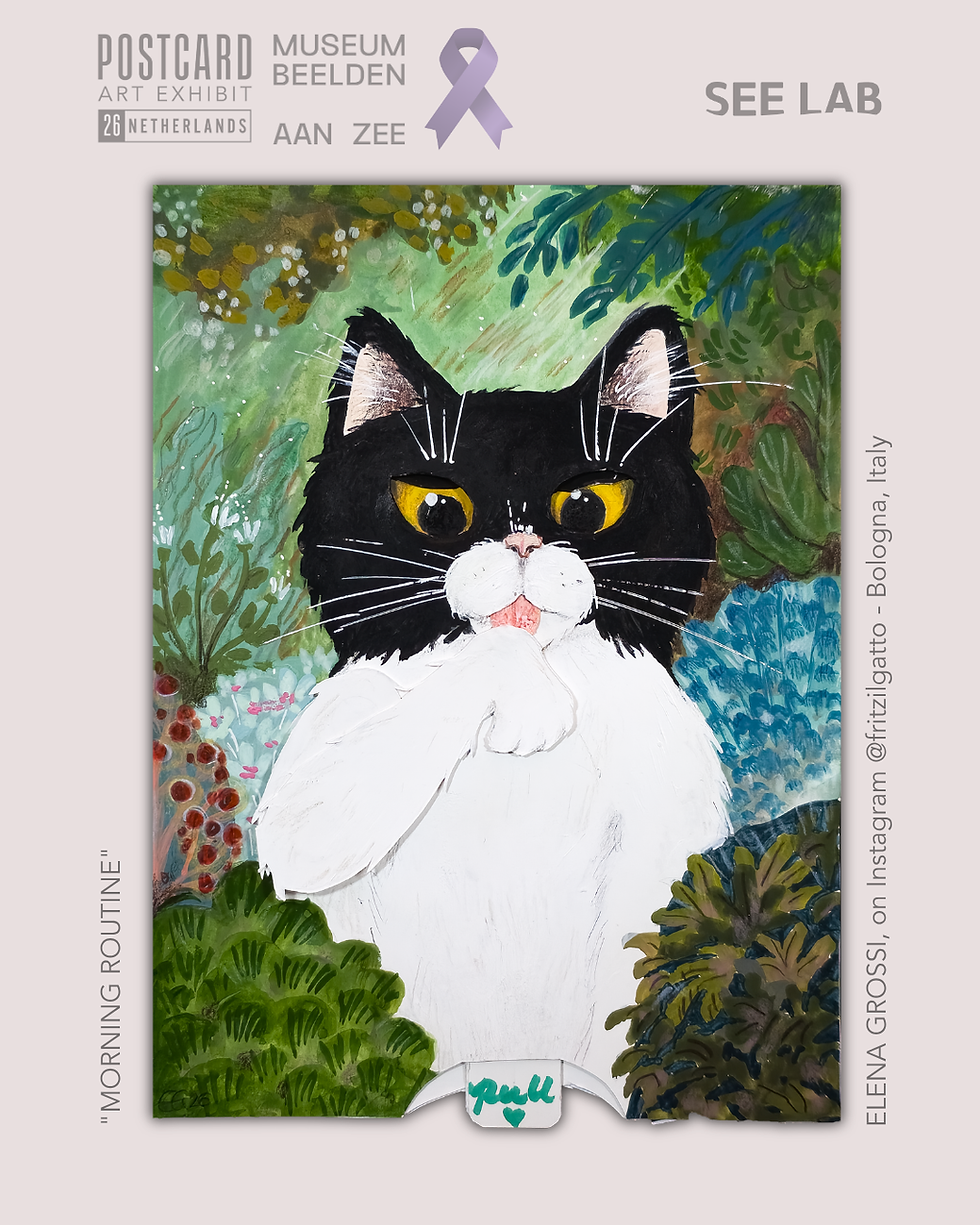 Thumbnail: Elena Grossi, "Morning Routine" - Postcard Art