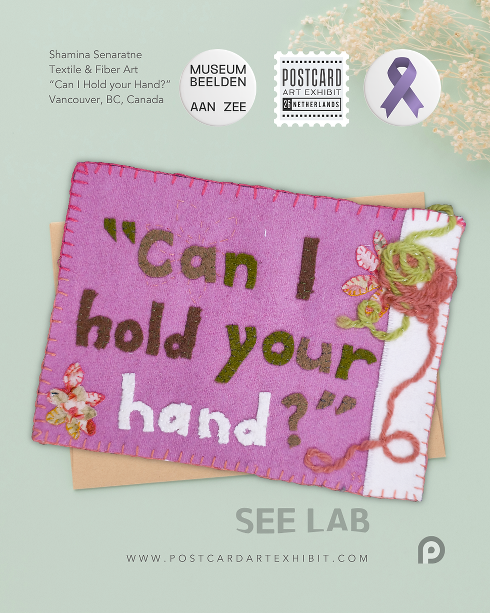 Thumbnail: Shamina Senaratne, "Can I Hold your Hand?" - Postcard Art