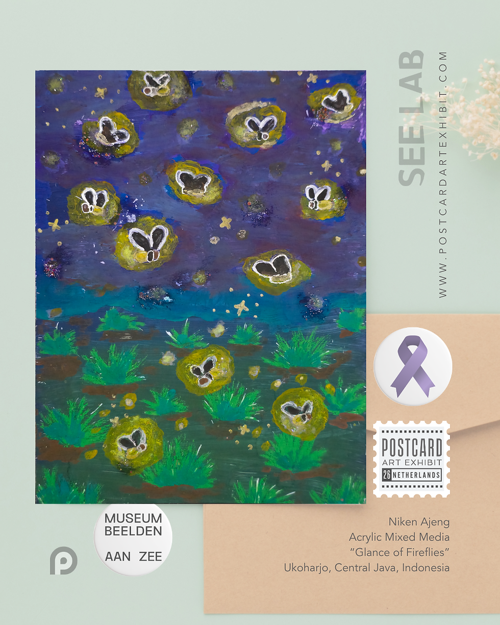 Thumbnail: Niken Ajeng, "Glance of Fireflies" - Postcard Art