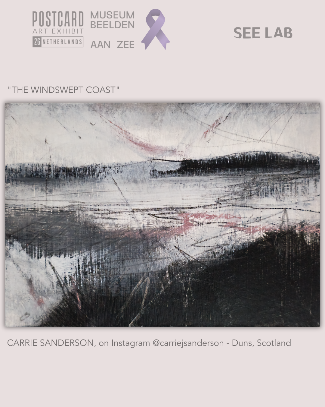 Carrie Sanderson, "The Windswept Coast" - Postcard Art