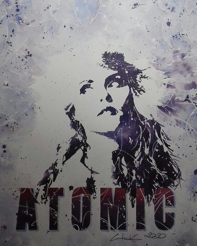 Atomic Print, by Chris Larkin - A3 print on 190 gram Bockingford Inkjet paper.