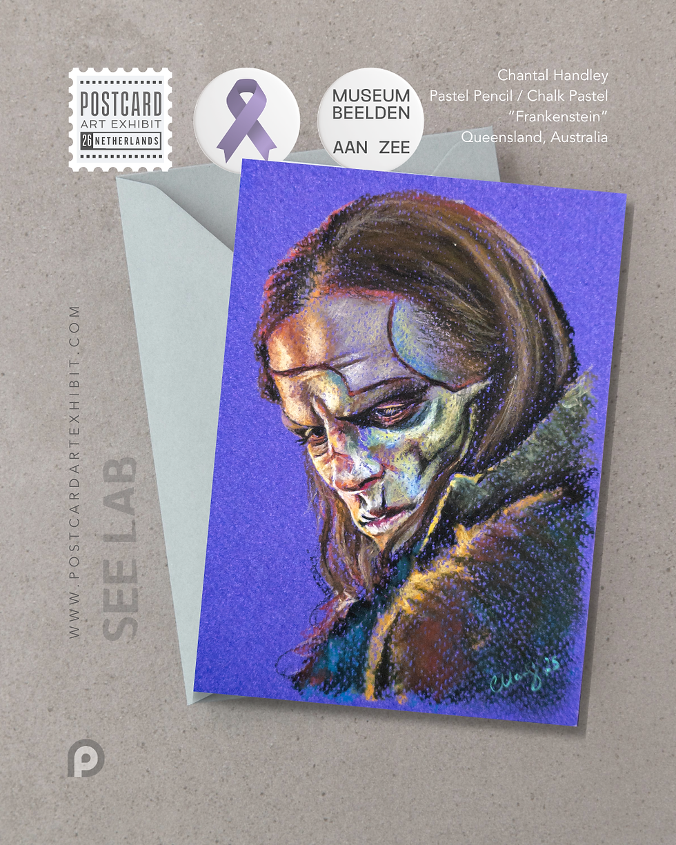 Thumbnail: Chantal Handley, "Frankenstein" - Postcard Art