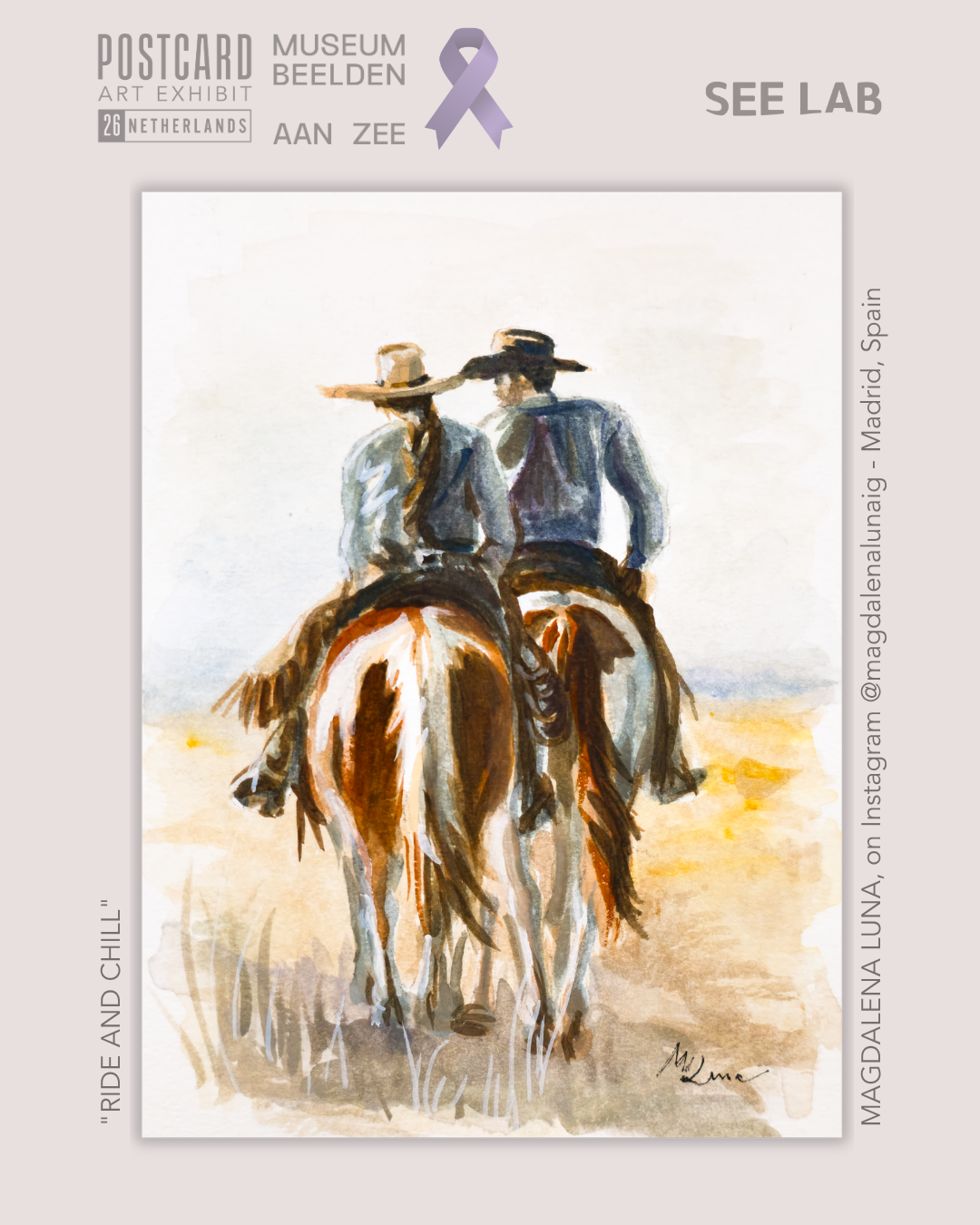Magdalena Luna, "Ride and Chill" - Postcard Art