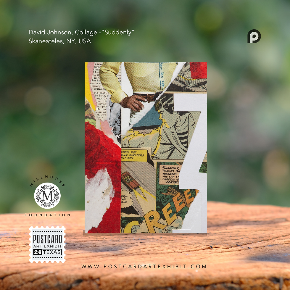 David Johnson, "Suddenly" - Postcard Art